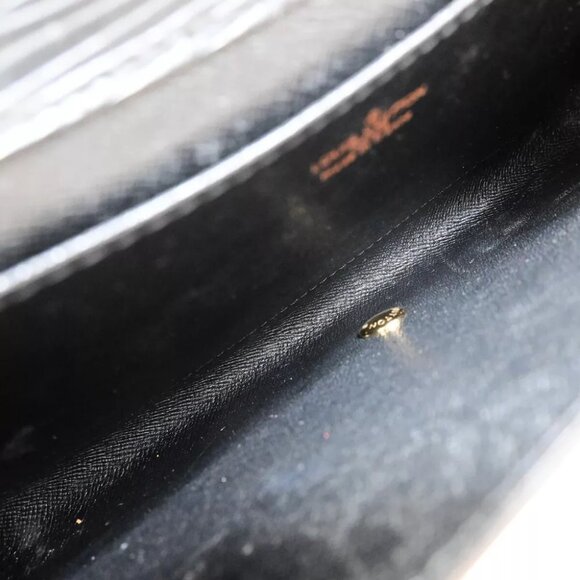 LOUIS VUITTON Arts Deco Clutch Bag Epi Leather Black Gold France M52632 66EB435 - Picture 10 of 12